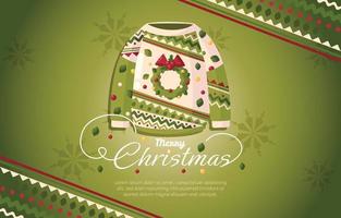 Christmas Ugly Sweater Background vector