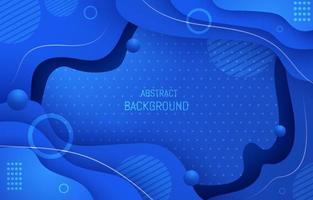 Wavy Abstract Blue Background vector