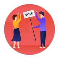 Voting Campaign Concepts vector