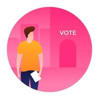 Polling Station Concepts vector