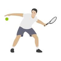 conceptos de servicio de tenis vector