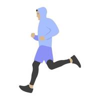 Trendy Jogging Concepts vector