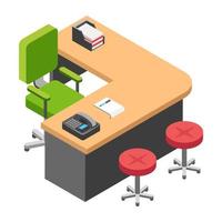 Employer Table Concepts vector