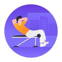Gym Exercise Concepts vector