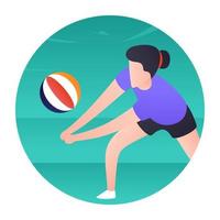 Trendy Handball Concepts vector