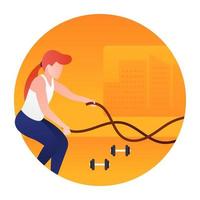 Fitness Rope Concepts vector
