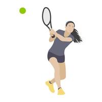 conceptos de juego de tenis vector