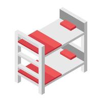 Double Deck Bed vector