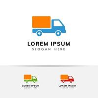 express delivery services logo design. courier logo design template. cargo icon design vector