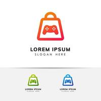 games store logo icon design template. game shop icon design vector