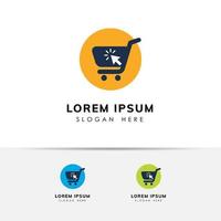 shopping cart logo design. cart icon design vector