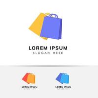 shopping bag icon design template. shopping bag icon design vector