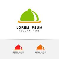 Movable food cover design icon symbol template. vector