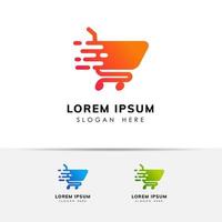 lets shopping bag icon design template. shopping cart icon design vector