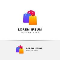 lets shopping bag icon design template. shopping icon design vector