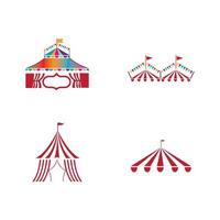 diseño de ilustración de vector de circo