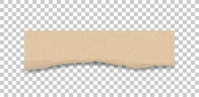 Ripped paper texture. Torn paper edges background. Brown paper for banner tag background. Vector. vector