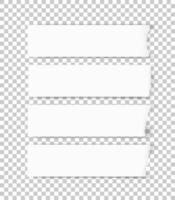 textura de papel rasgado. Fondo de bordes de papel rasgado. papel blanco para el fondo de la etiqueta de banner. vector. vector