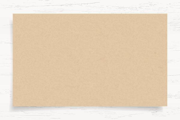 Brown paper texture on white wood background. Vector.