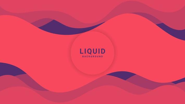 Abstract Minimal Pink Liquid Flowing Wave Background. Good For Banner, Frame Or Motion Template