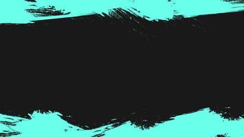 Minimal Abstract Cyan Grunge Texture In Black Background. Editable Color Grunge Texture For Banner Or Frame Template vector