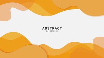 Abstract Flat Yellow Dynamic Wave Shape Background. Good For Banner, Frame Or Presentation vector