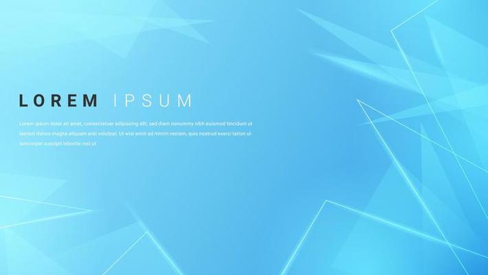 Futuristic Abstract Geometric Shinny Gradient Light Blue Polygonal Background,. Good For Banner, Frame, Motion Or Landing Page