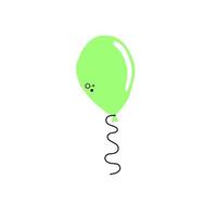 Cute balloon cartoon vector illustration. Hand drawn for birthday party surprise. Pastel celebration graphics.