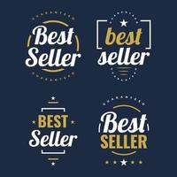 Best Seller Badge Design with Retro Style. Certified product. Quality Badge or Emblem vector