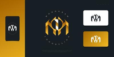 Resumen y elegante logotipo de la letra inicial myo en degradado blanco y dorado. logotipo, icono o símbolo del monograma mo u om vector