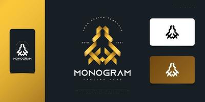 Abstract and Elegant Initial Letter M and W Logo Design in Gold Gradient. MW or WM Monogram Logo. Graphic Alphabet Symbol for Corporate Business Identity vector