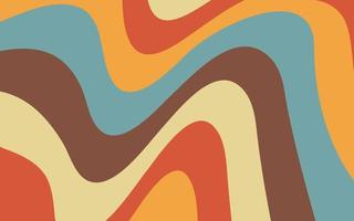 Psychedelic groovy retro background vector