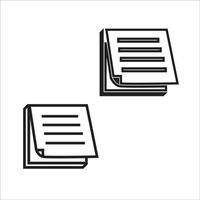 Note pad icon vector