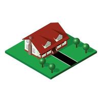 Isometric House vector illustration