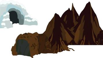 Ilustración de arte vectorial de montañas vector