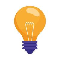 bulb light idea think icon vector