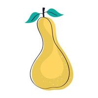 pear tropical fruit vector