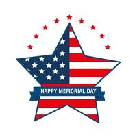 star memorial day vector