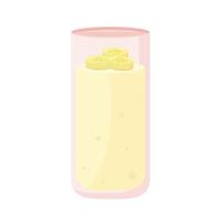 batido de plátanos saludables vector