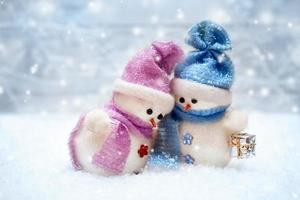 feliz navidad gracioso muñeco de nieve foto