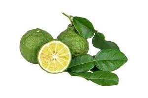 Bergamot isolated on white background photo