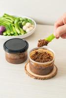 Fermented Fish Chili Paste with Fresh Vegetables photo