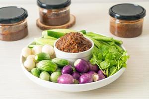 Fermented Fish Chili Paste with Fresh Vegetables photo