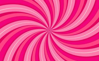 Vibrant Pink Curved Ray star Sunburst Background. Rays Radial geometric Vector Illustration