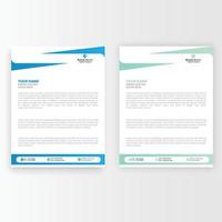 Corporate Letterhead Bundle  Template Design. vector