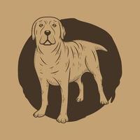 perro dibujado a mano ilustración vectorial vector