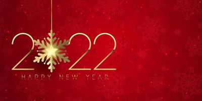 elegant Happy New Year banner design vector