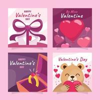 Valentine Social Media Template vector