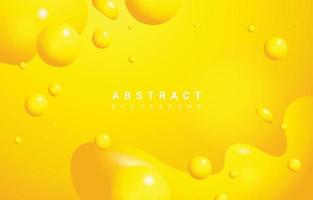 Yellow Fluid Abstract Background vector