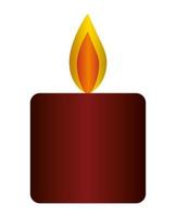 Isolated red candle icon vector design